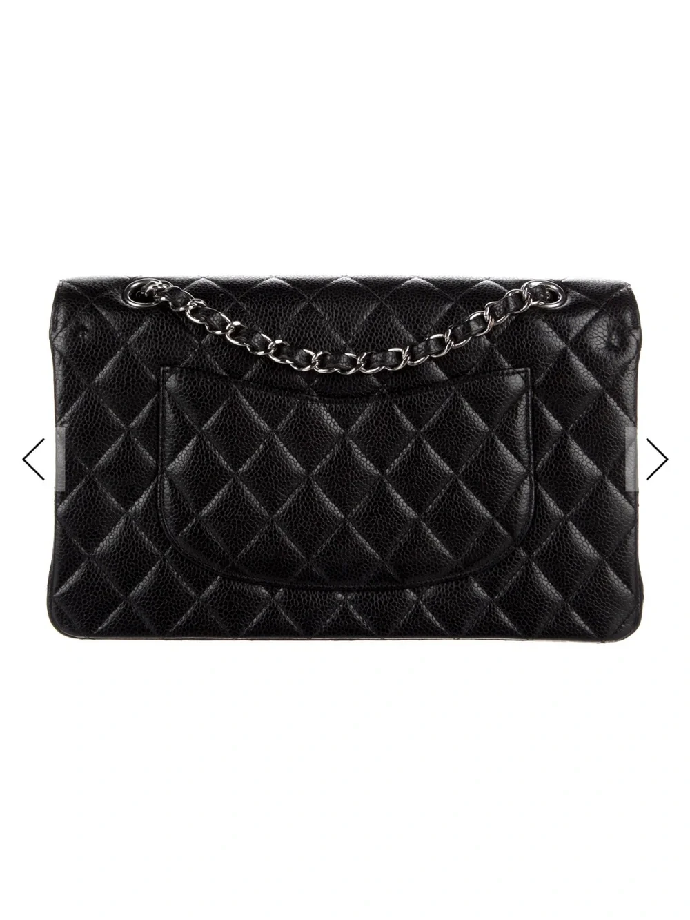 Chanel Vintage Quilted Double Flap Medium Shoulder Bag in Black - Picture 3 of 6